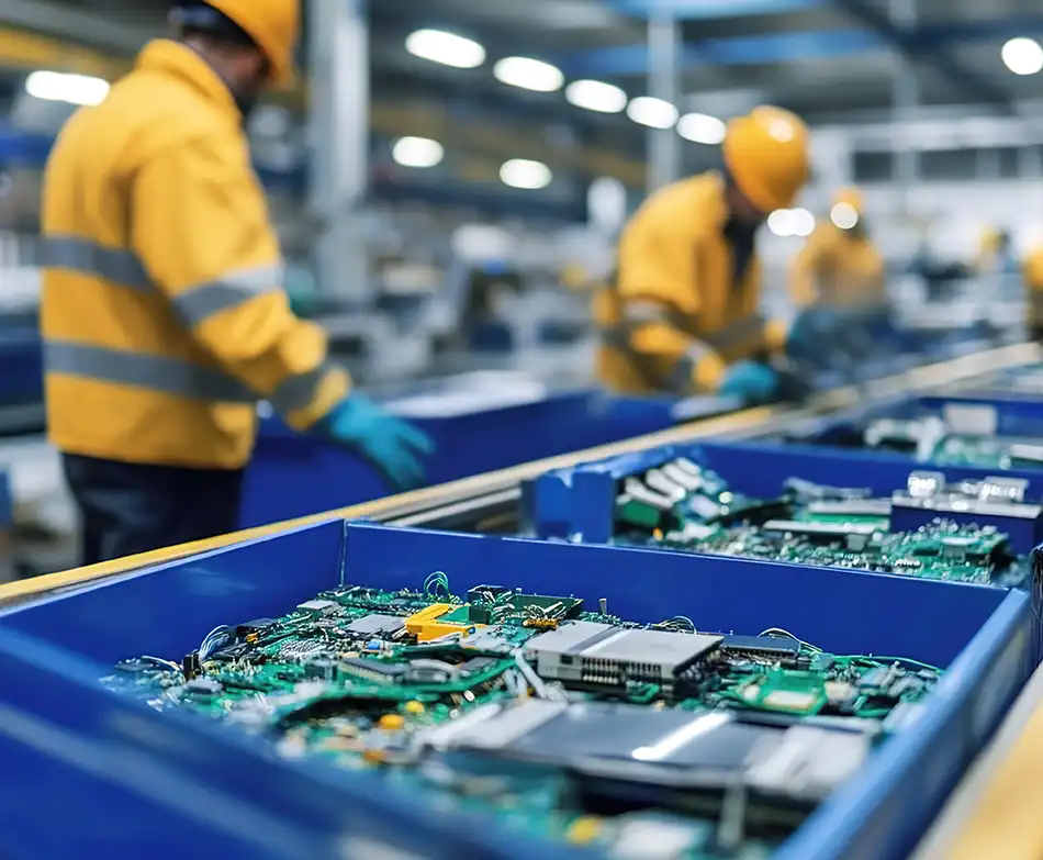 sorting valuable components from a product