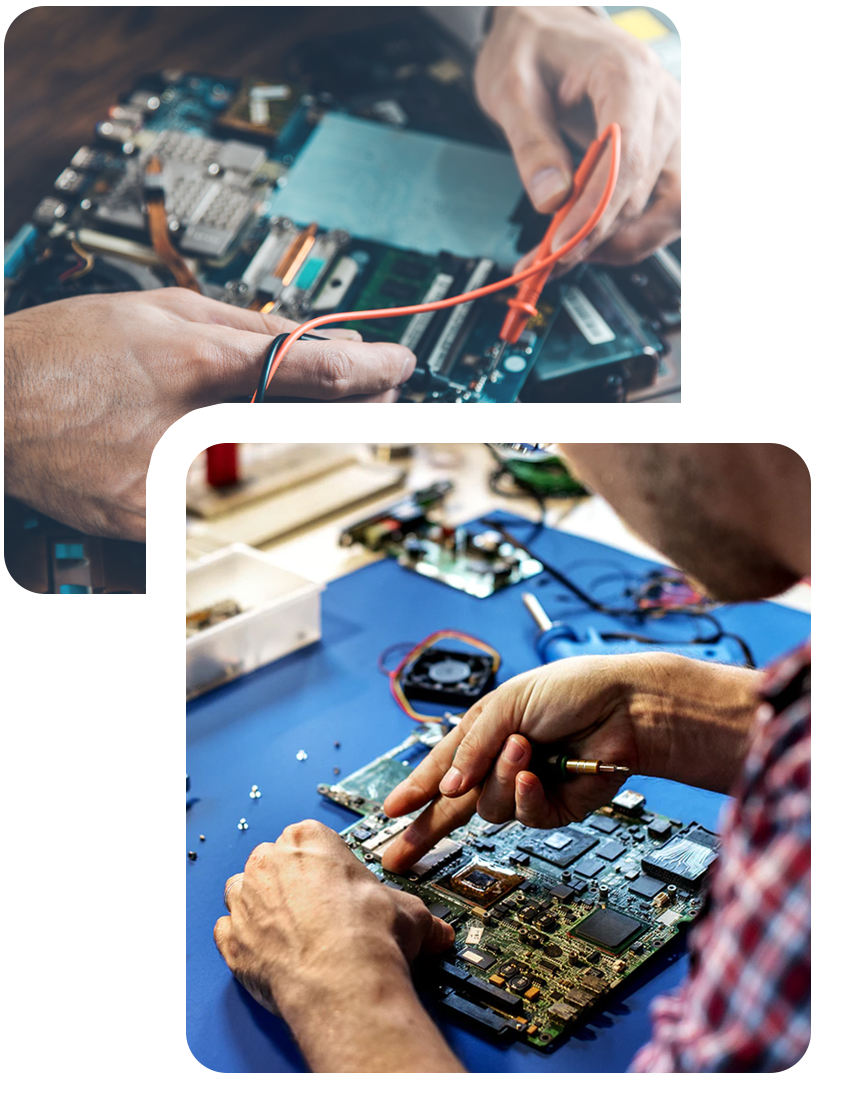 technical assembly of devices